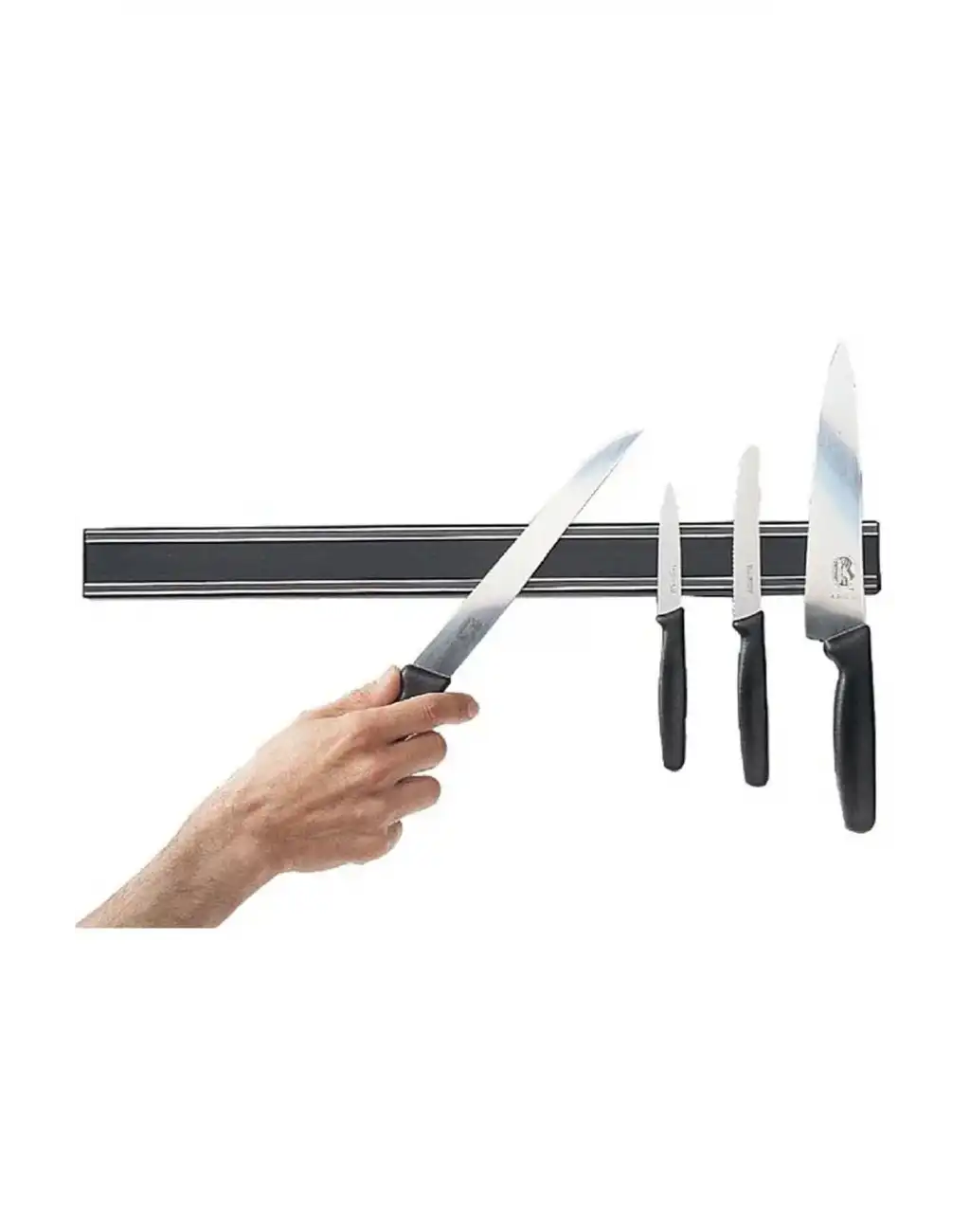 Pratik Güçlü Manyetik Duvara Monteli Yer Tasarrufu Mutfak Aleti Mıknatıslı Bıçak Standı Askısı-55 cm