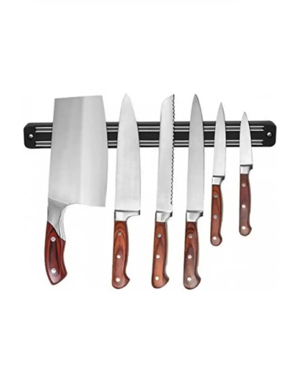 Pratik Güçlü Manyetik Duvara Monteli Yer Tasarrufu Mutfak Aleti Mıknatıslı Bıçak Standı Askısı-55 cm