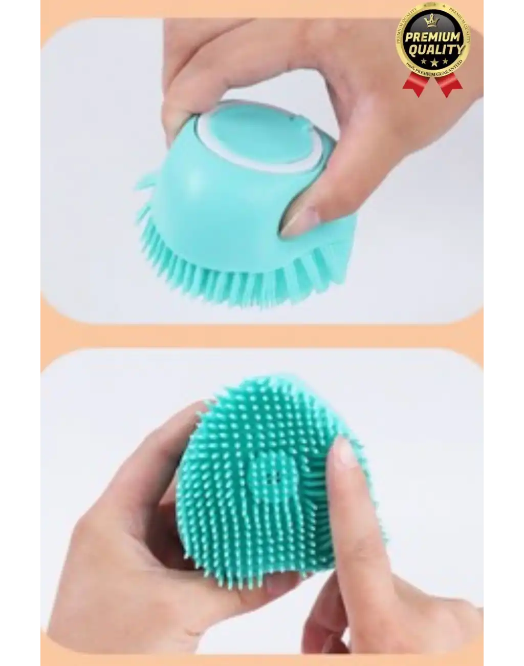 Çok Amaçlı Silikon Evcil Hayvan Bebek Çocuk Şampuan Hazneli Banyo Masaj Tarak Duş Fırçası Kesesi