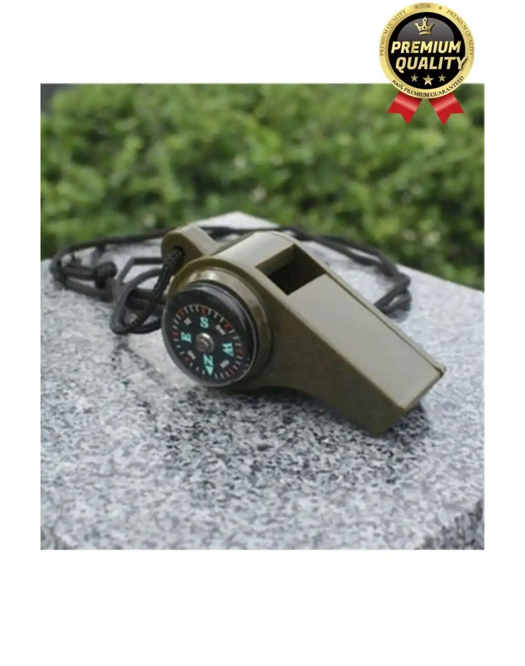 Çok Fonksiyonlu Yüksek Sesli Pusulalı Termometreli Suya Dayanıklı Kamp Deprem Acil Durum Düdüğü