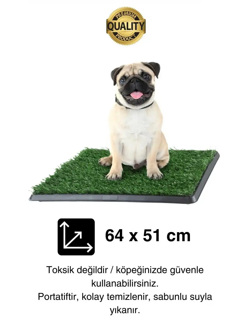 Özel Üretim 3 Katlı Evcil Hayvan Tuvalet Eğitim Halısı Yavru Köpek Yapay Çim Pet Park Temizlenebilir