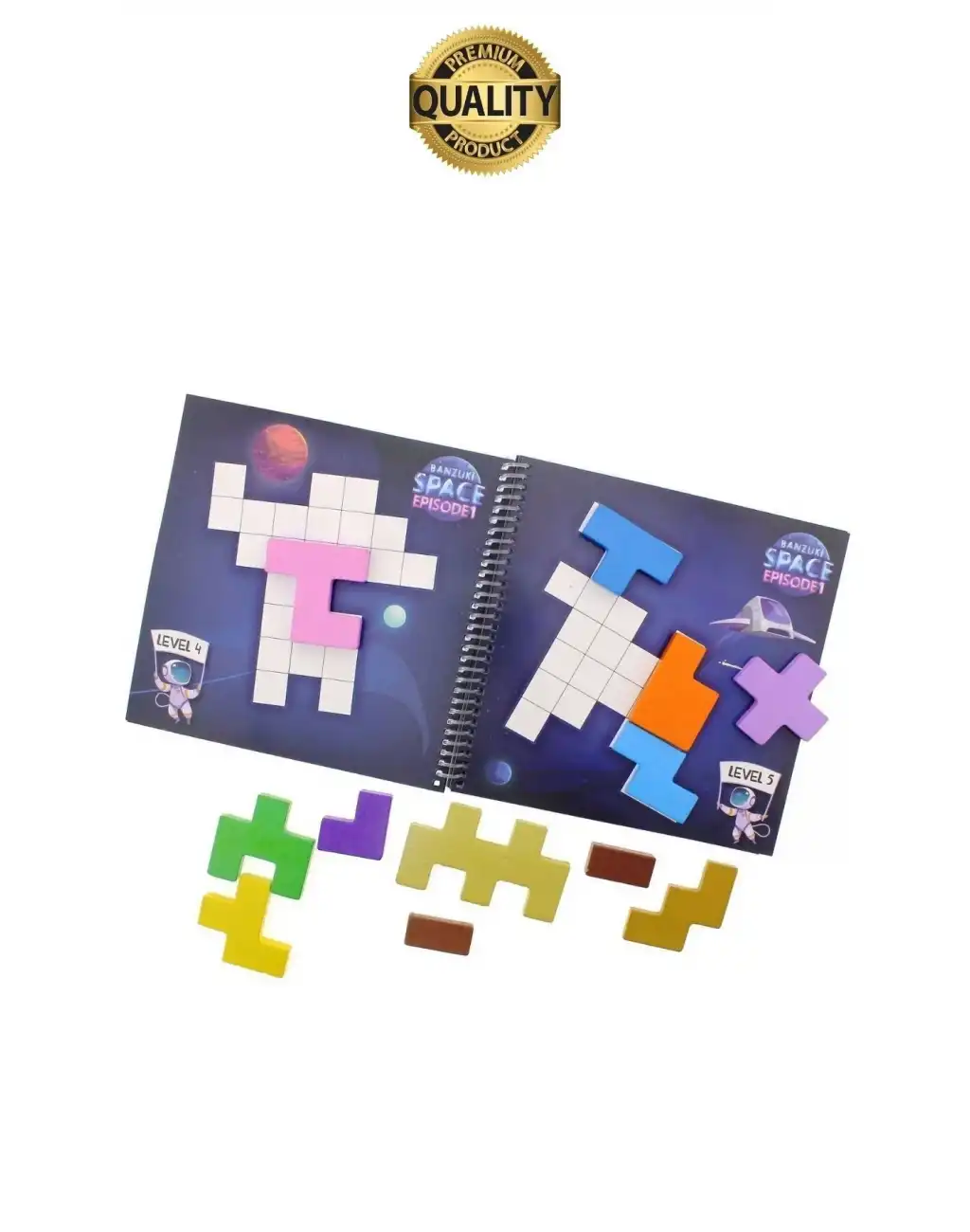 Premium Hayal Gücü Eşleştirme Beceri ve Zeka Geliştirici Banzuki Space Uzay Eğitici Akıl Oyun Seti