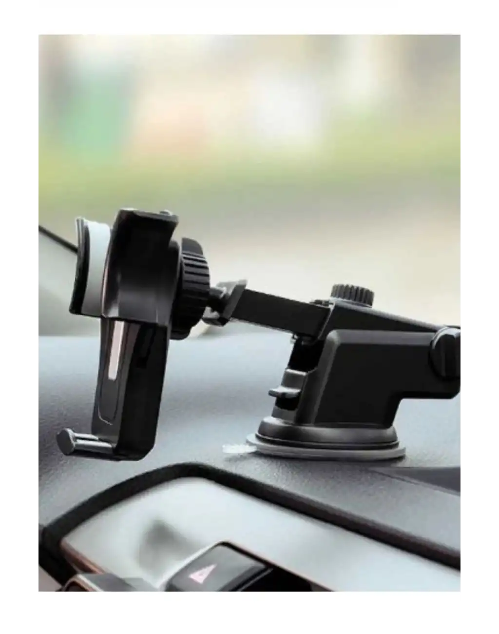 Çok Fonksiyonlu Dayanıklı Teleskopik 360 Derece Vantuzlu Araba Araç Cep Telefonu Tutucu Askılık