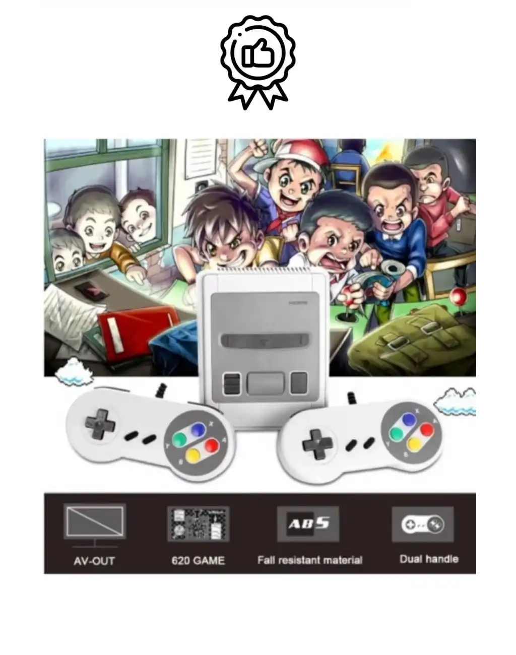 Premium HD Klasik 8 Bit 620 Oyunlu Televizyon Çift 2 Kontrol Kollu Nostalji Super Mini Retro Atari