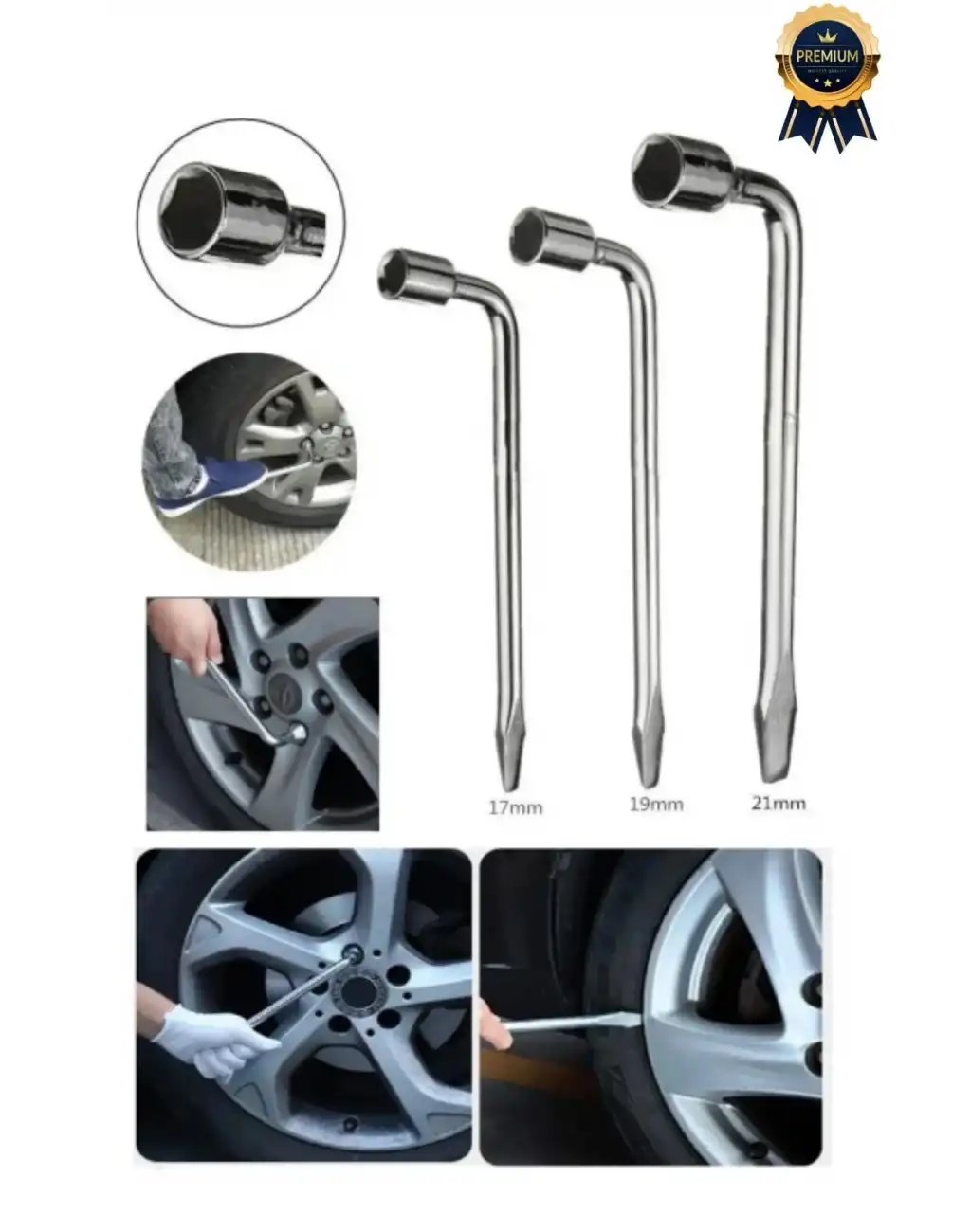 Yüksek Kalite Garantili İstavroz Çelik Nikelajlı 19mm Numara Tek Kol Pipo L Bijon Sökme Anahtarı