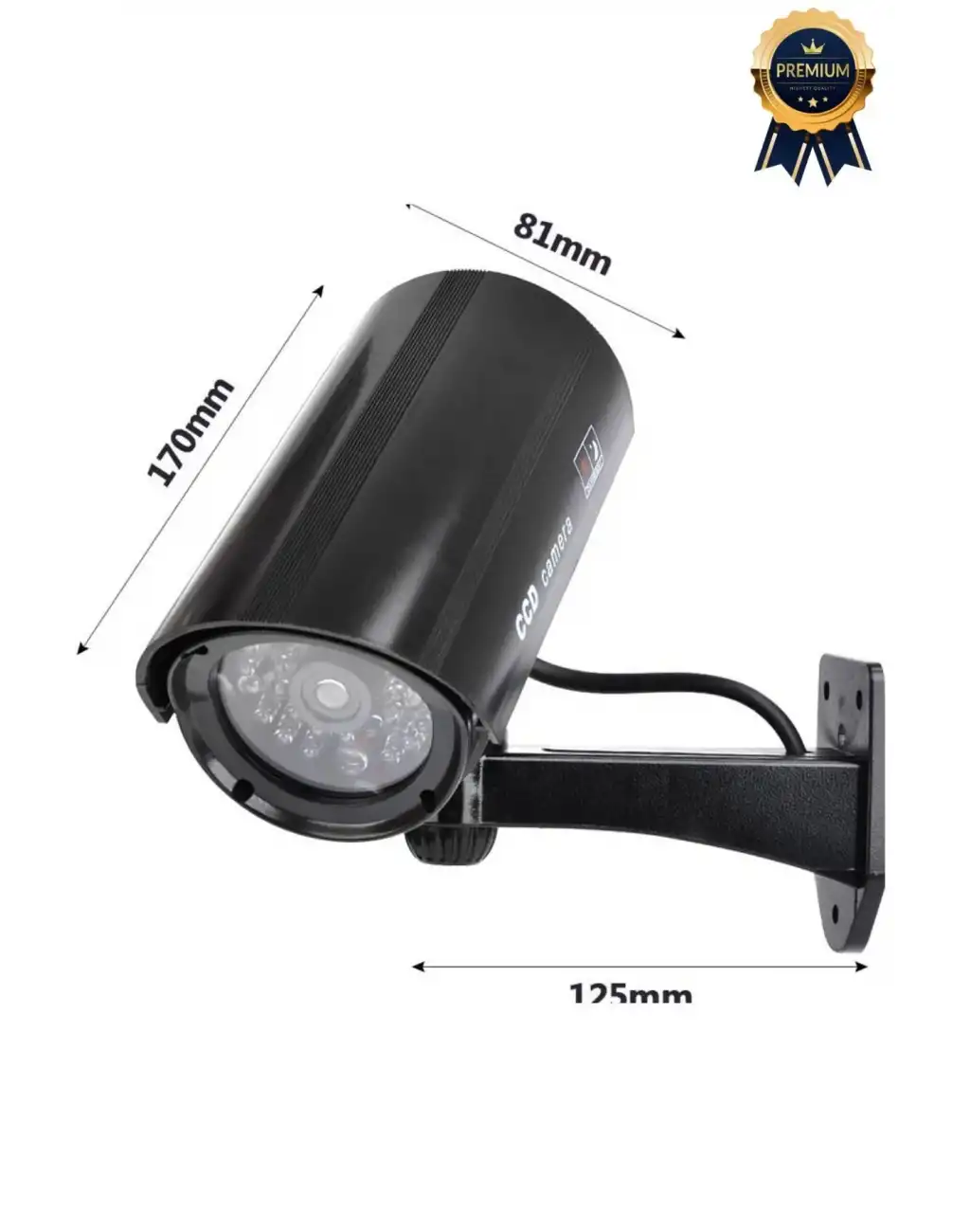 Gece Görüşlü Pilli Kırmızı Ledli Su Geçirmez Ev Bahçe İş Yeri Ofis Caydırıcı Güvenlik Kamerası