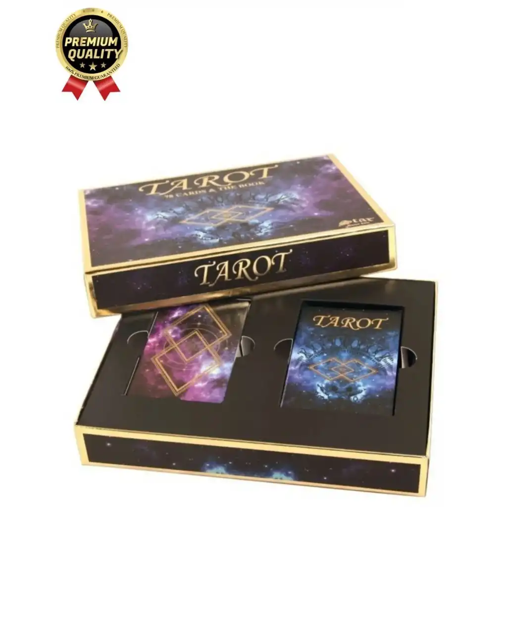 Profesyonel Deluxe 78 Kartlı Açıklanmış Terimli Gelecekle İlgili Spiritüel Tarot Oyun Kartı Seti