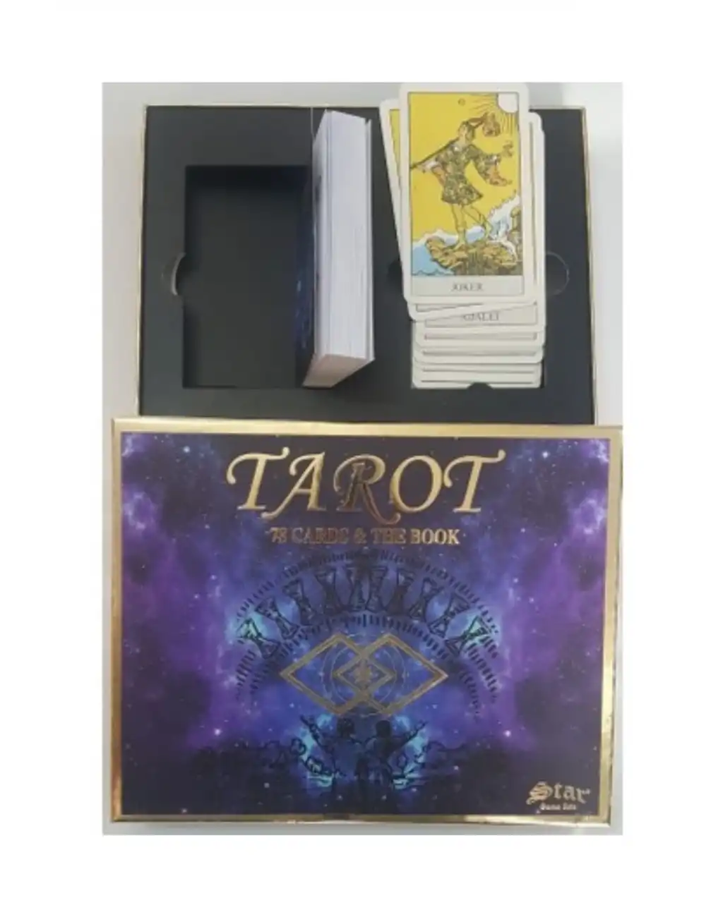 Profesyonel Deluxe 78 Kartlı Açıklanmış Terimli Gelecekle İlgili Spiritüel Tarot Oyun Kartı Seti