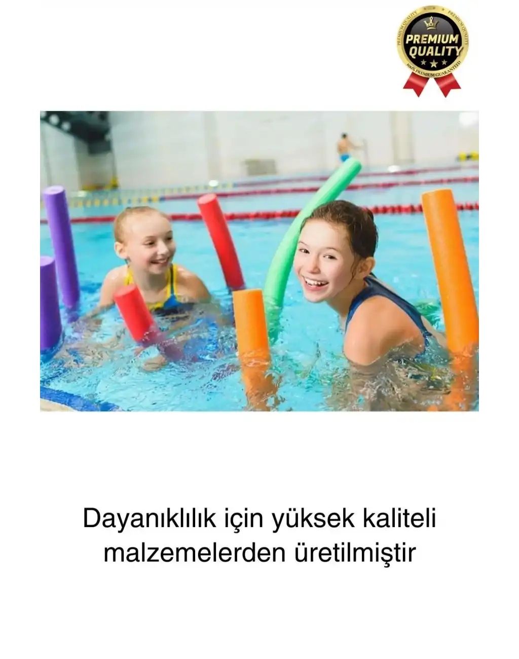 Renkli Dayanıklı Deniz Havuz Yüzme Makarnası Tatil Yüzücü Batmayan Sosis Köpüğü Yardımcı 1 Adet