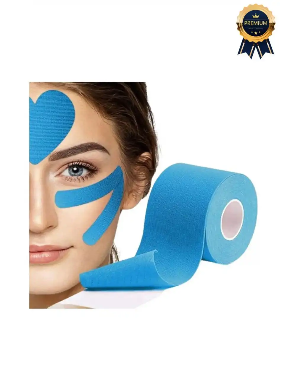 Hızlı Etkili Mavi Bel Diz Omuz Boyun Sırt Bacak Kas Eklem Kinezyo Ağrı IsıI Bandı 5cm x 5m