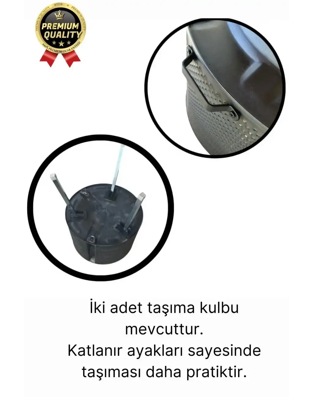 Premium Dekoratif Estetik Şık Taşınabilir Ayaklı Isıya Dayanıklı Bahçe Şöminesi Ateş Kovası Çukuru