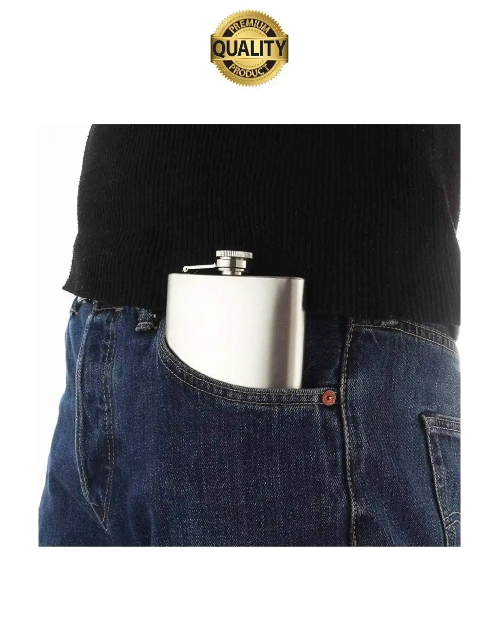 Limited Edition Sızdırmaz Paslanmaz Çelik 6 Oz Alkol Sıvı İçecek Kamp Cep Su Matarası Dayanıklı