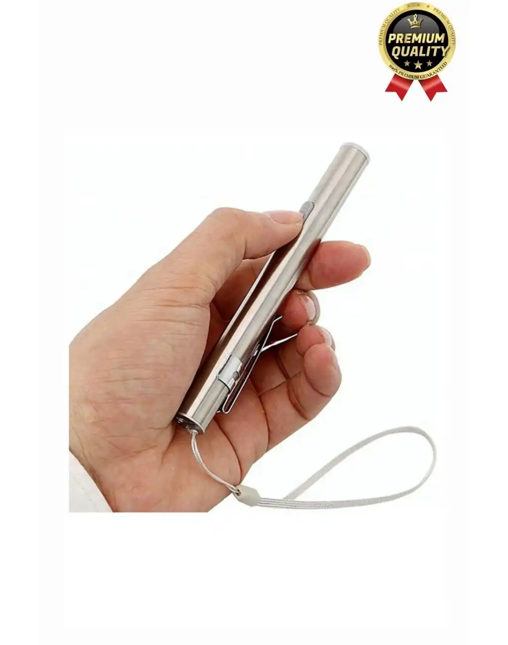 Çok Amaçlı 50 Metre Menzilli Tek Modlu Beyaz 1 Pille Çalışan Kamp Ev Mini Kalem Cep Boyu El Feneri