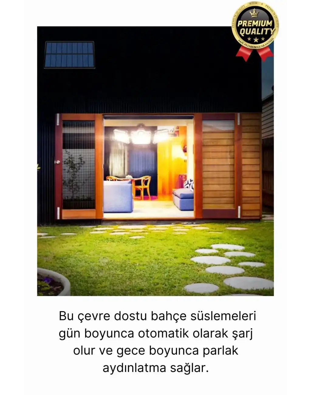 Ayarlanabilir 3 Modlu Solar Güneş Enerjili 122 Ledli Dış Mekan için Hareket Sensörlü Bahçe Lambası
