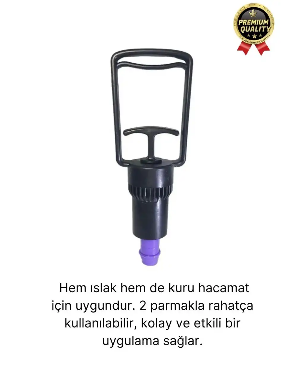 Kaliteli Dayanıklı Tüm Kupalara Uyumlu Islak Kuru Kullanım 2 Parmak Hacamat Çekme Vakum Pompası