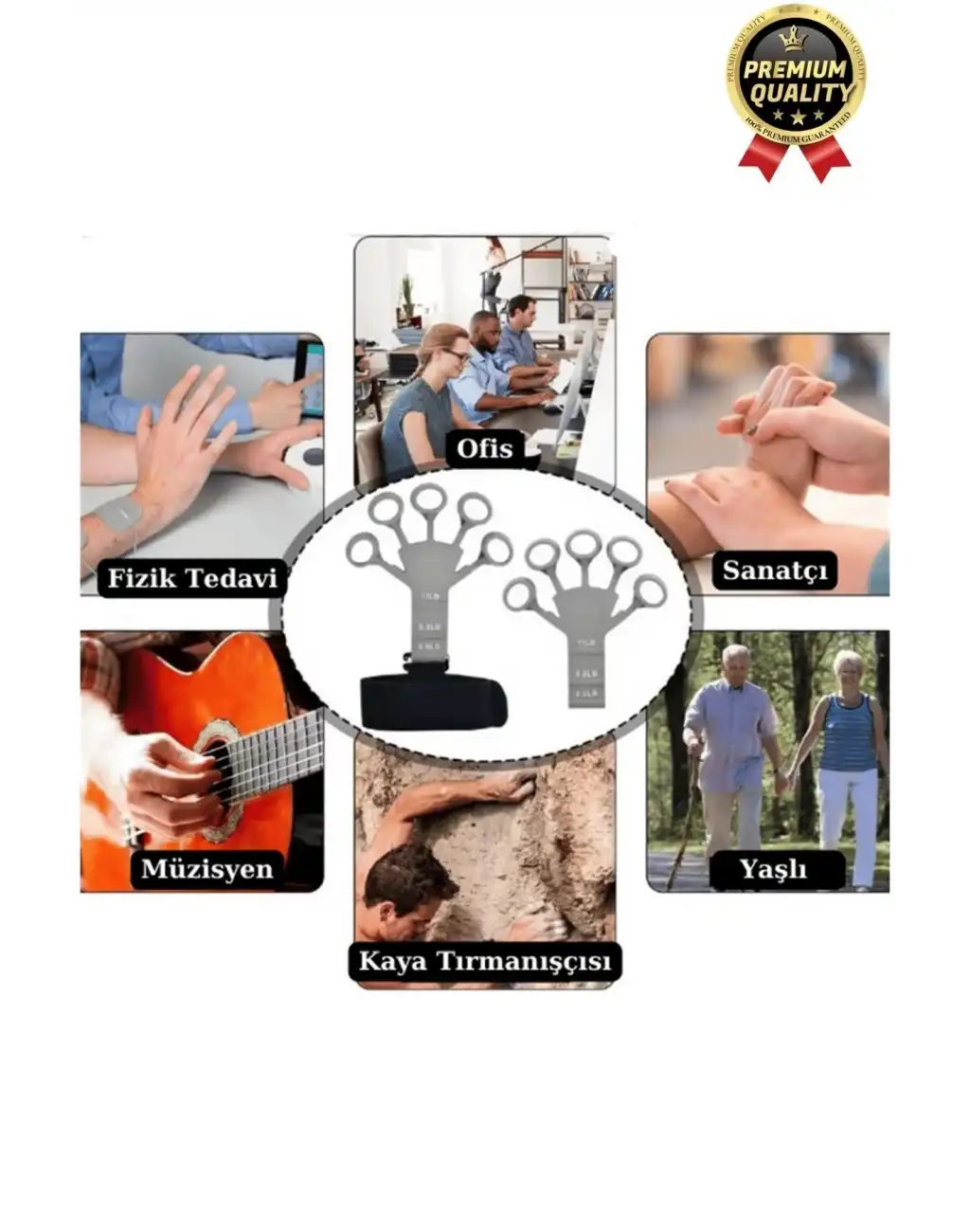 Pratik Silikon El Bilek Parmak Kol Kas Güçlendirici Geliştirici Fizik Tedavi Egzersiz Lastik Kayışı