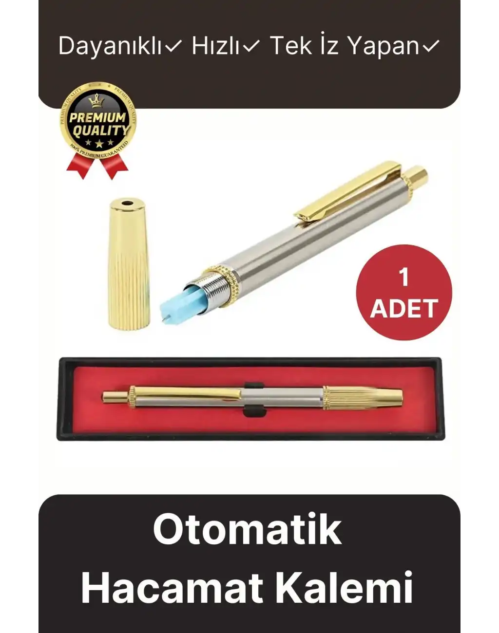 Premium Metal Kutulu Hızlı Tek İz Yapan Yüz Hassas Bölge Masaj Otomatik Hacamat Kalemi