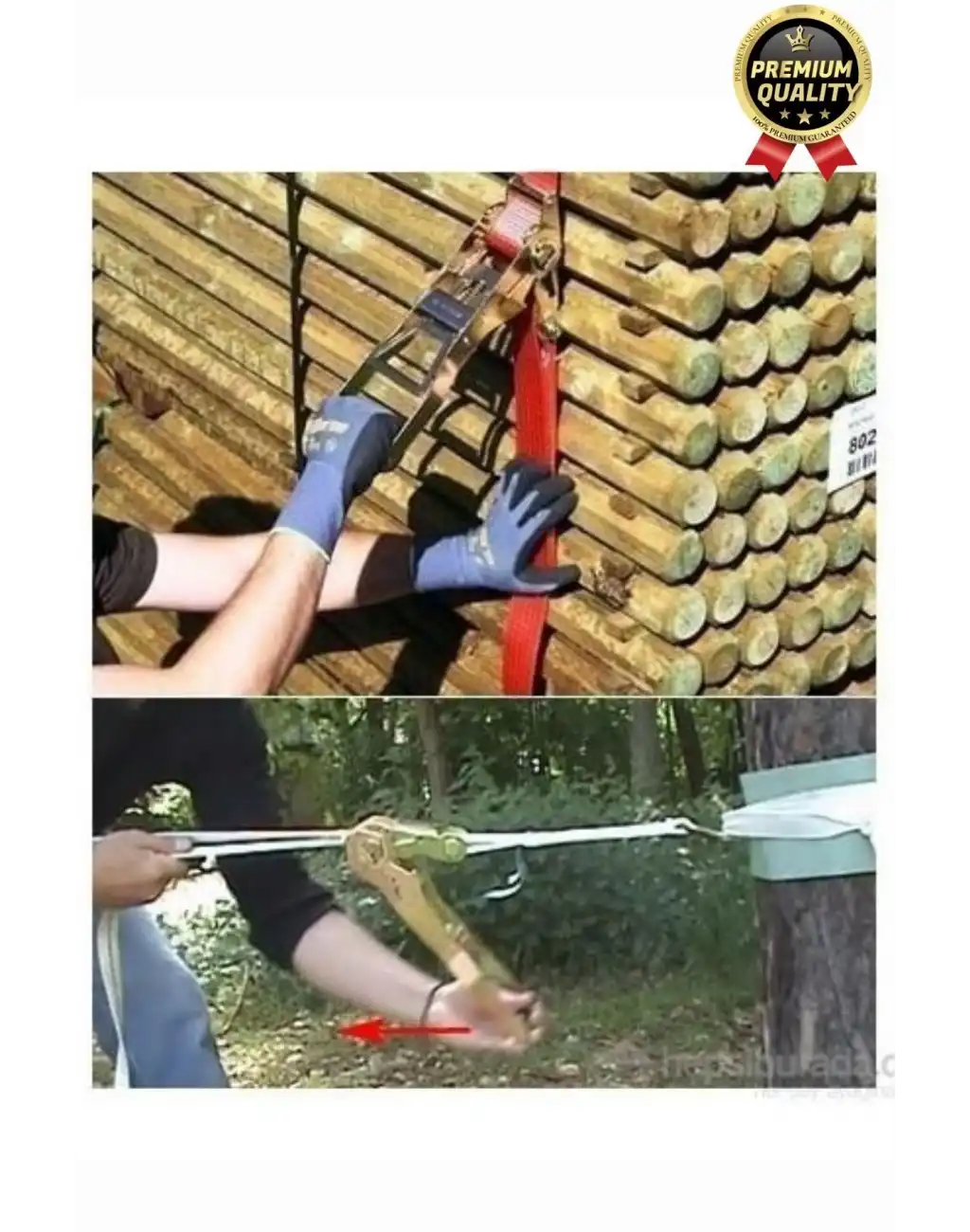 Çok Amaçlı Kopmaz Dayanıklı Kancalı Güvenli Sabitleme Gırgır Yük Gerdirme Kiti Spanzet Halat 10 mt