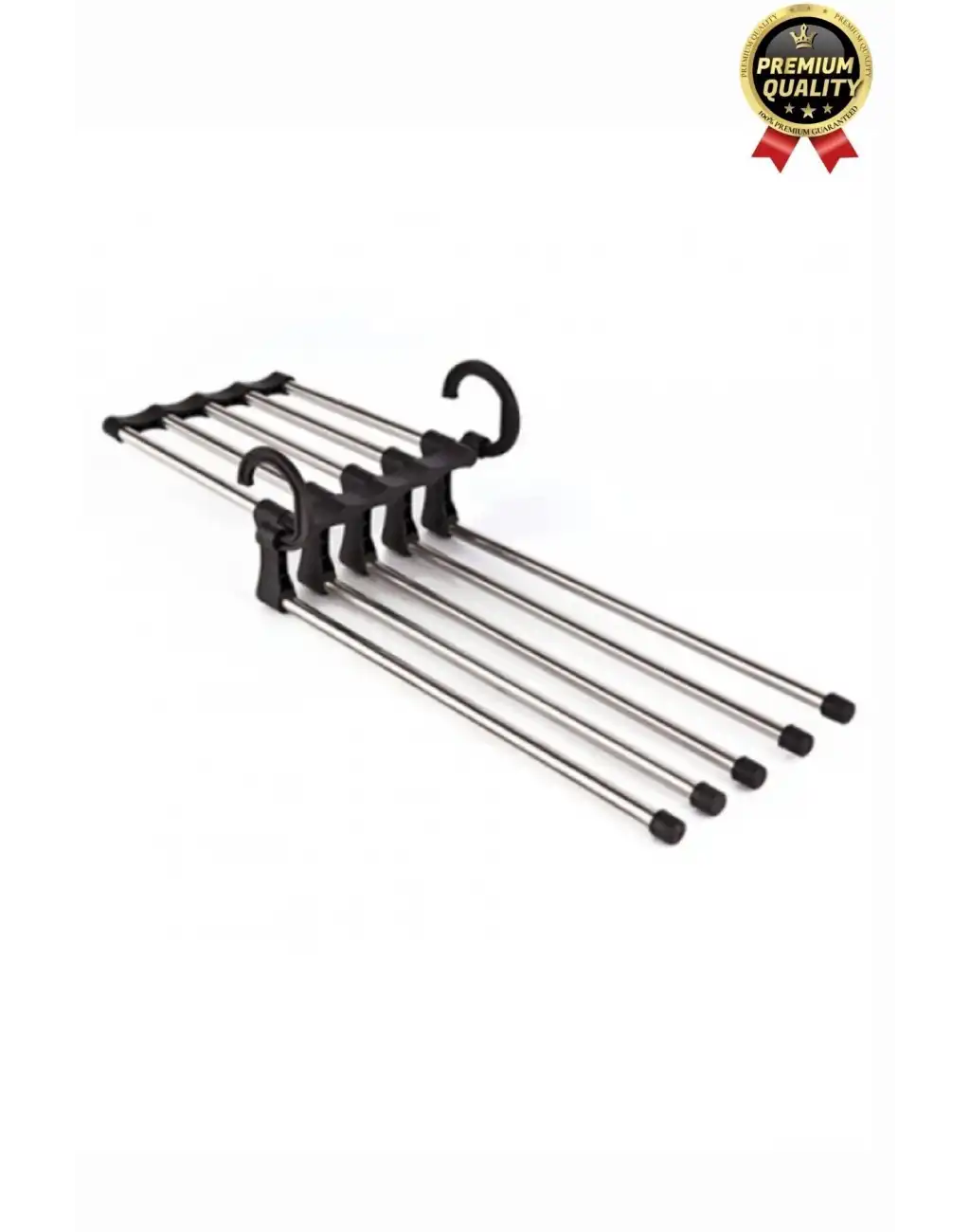 Çok Fonksiyonlu Organizer Katlanabilir Kumaş Kot Eşarp Hareketli Dolap İçi Pantolon Askılığı 5 In 1