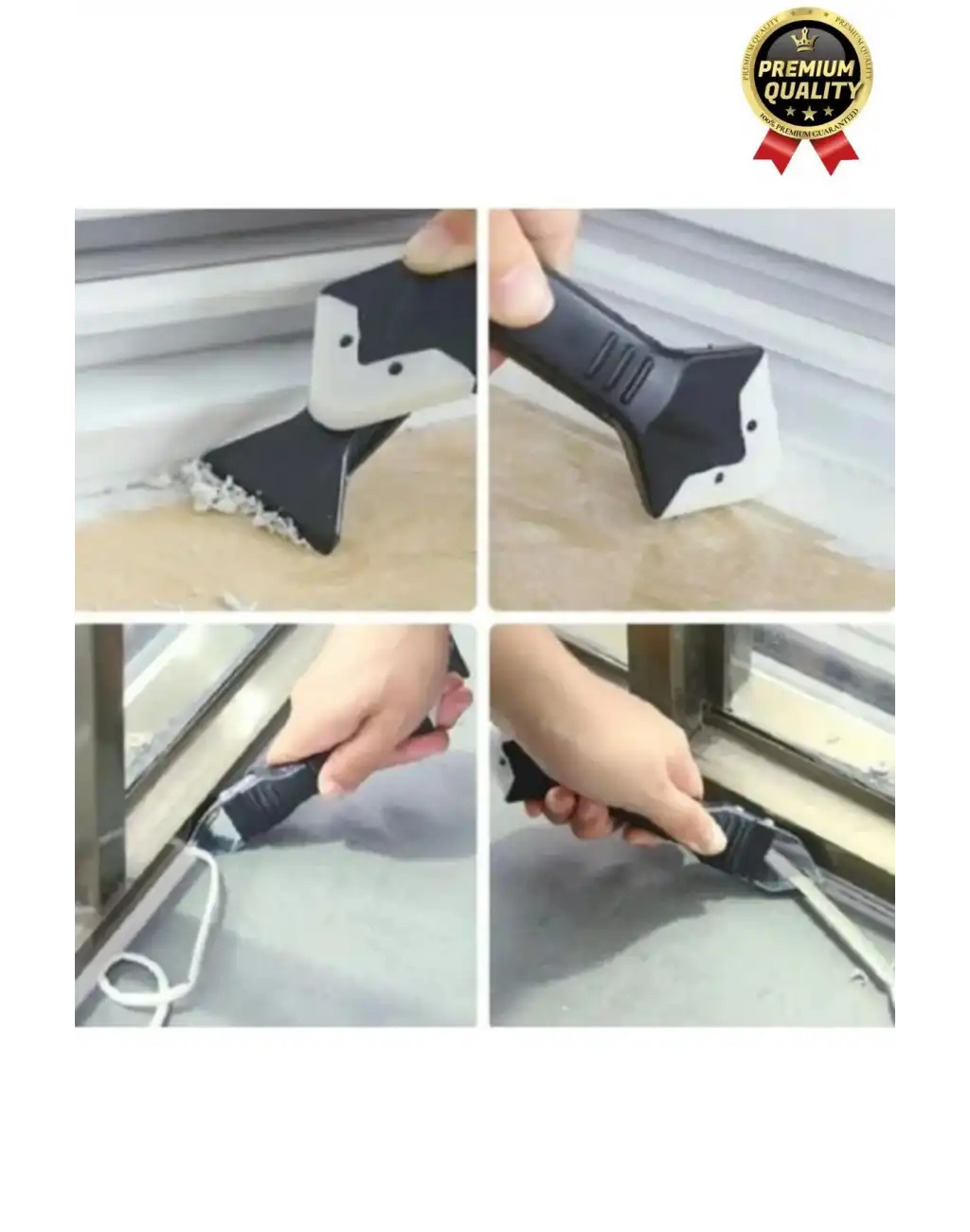 Çok Amaçlı Mutfak Banyo Fayans Derz Silikon Temizleme Kazıyıcı Sıyırıcı Ve Uygulayıcı Aparat 6 Parça