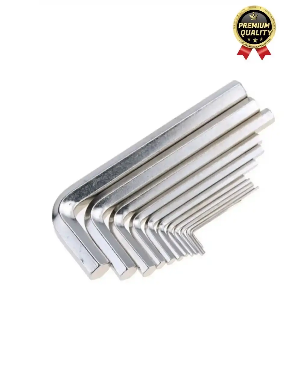 Özel Üretim Tamir Usta Altı Köşeli Bozuk Vida Kısa Düz Köşe Anahtar Takımı Çelik Alyan Seti 10 Parça