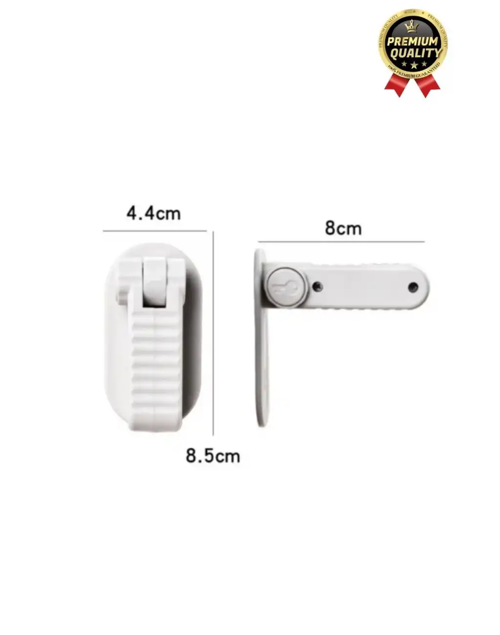 Özel Tasarım Düğmeli 180 Derece Dönebilen Bebek Çocuk Koruyucu Güvenlik Kapı Kolu Kilidi - 1 Adet
