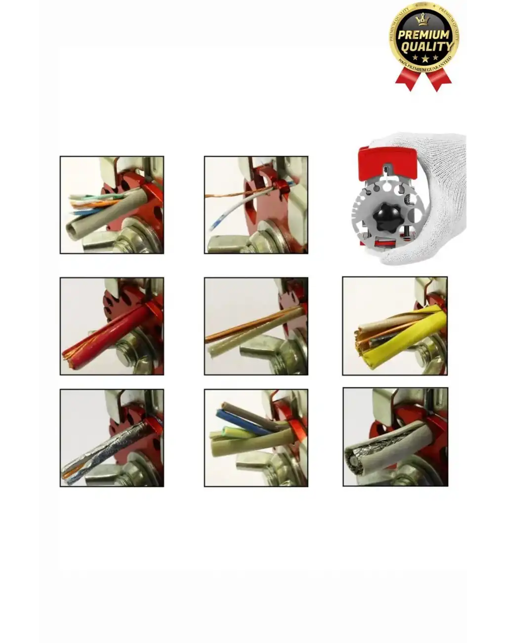 Çok Fonksiyonlu Seri Hızlı El Sıyırıcı Kompakt Ayarlanabilir Pratik Cep Formatında Kablo Tel Soyucu