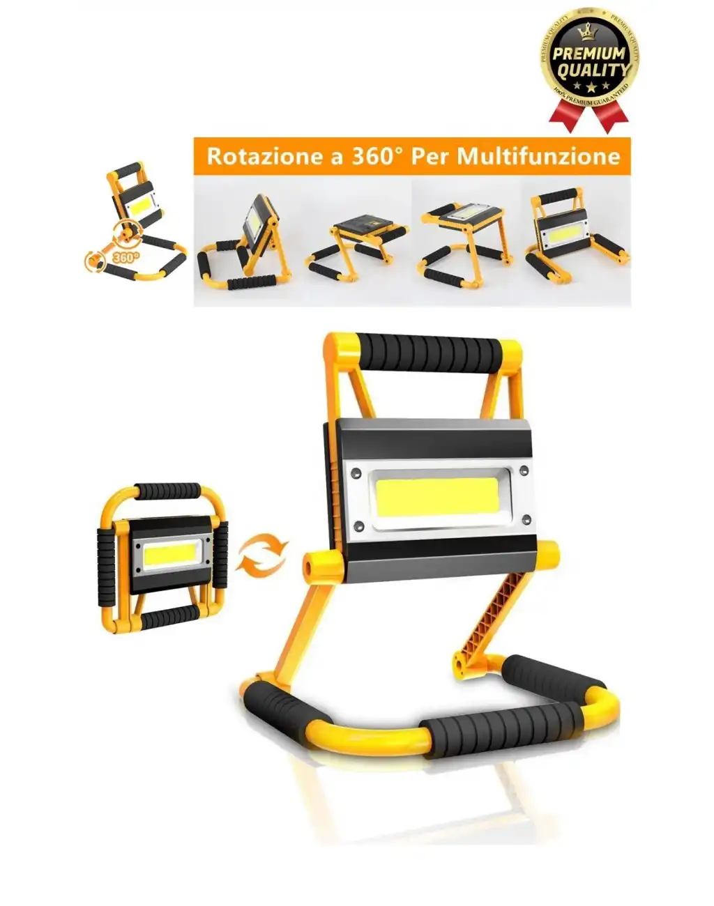 Özel Üretim Taşınabilir 3 Modlu 6500K Renk Sıcaklığı 20W Led 1300 Lümen Ayaklı Projektör Aydınlatma