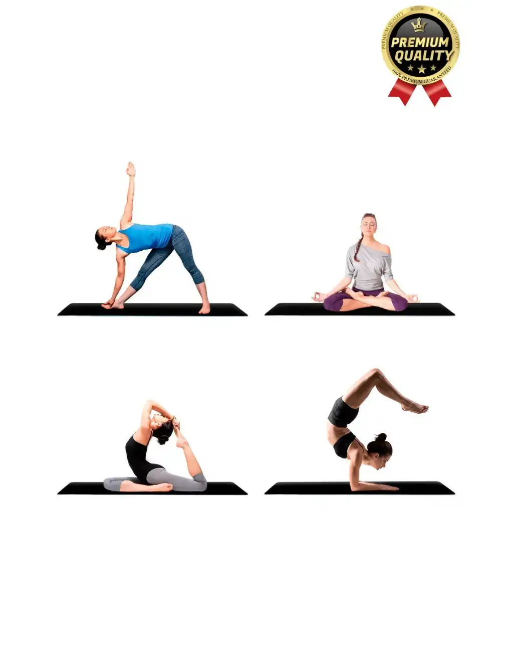 Ultra Konfor Taşıma Askılı Kalın Kaymaz Antibakteriyel Meditasyon Pilates Minderi Yoga Matı 6,5mm