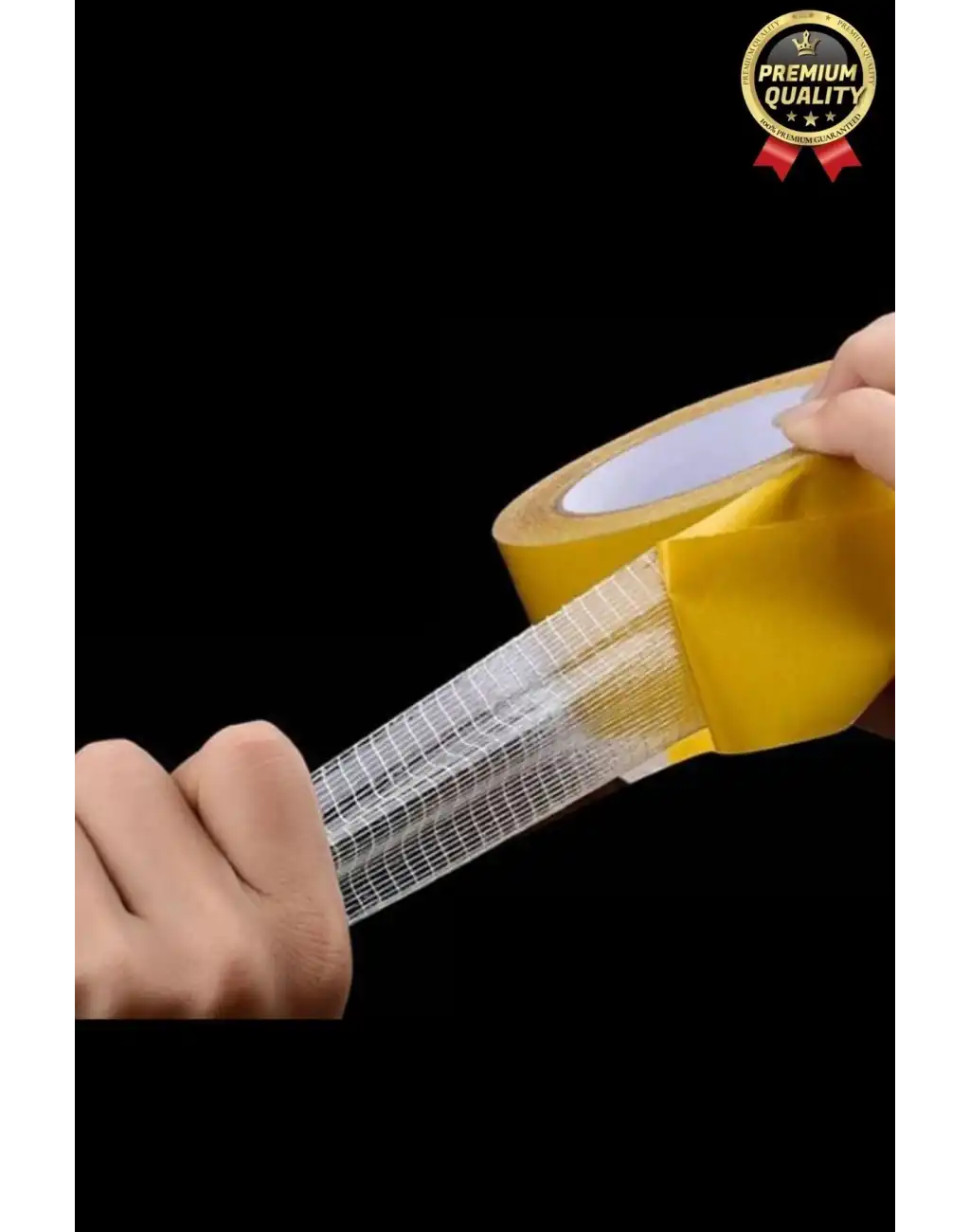 Kolay Kullanım Çok Güçlü Kopmaz Yüksek Mukavemetli İz Bırakmayan Ağ İp Takviyeli Koli Bandı - 2 Adet