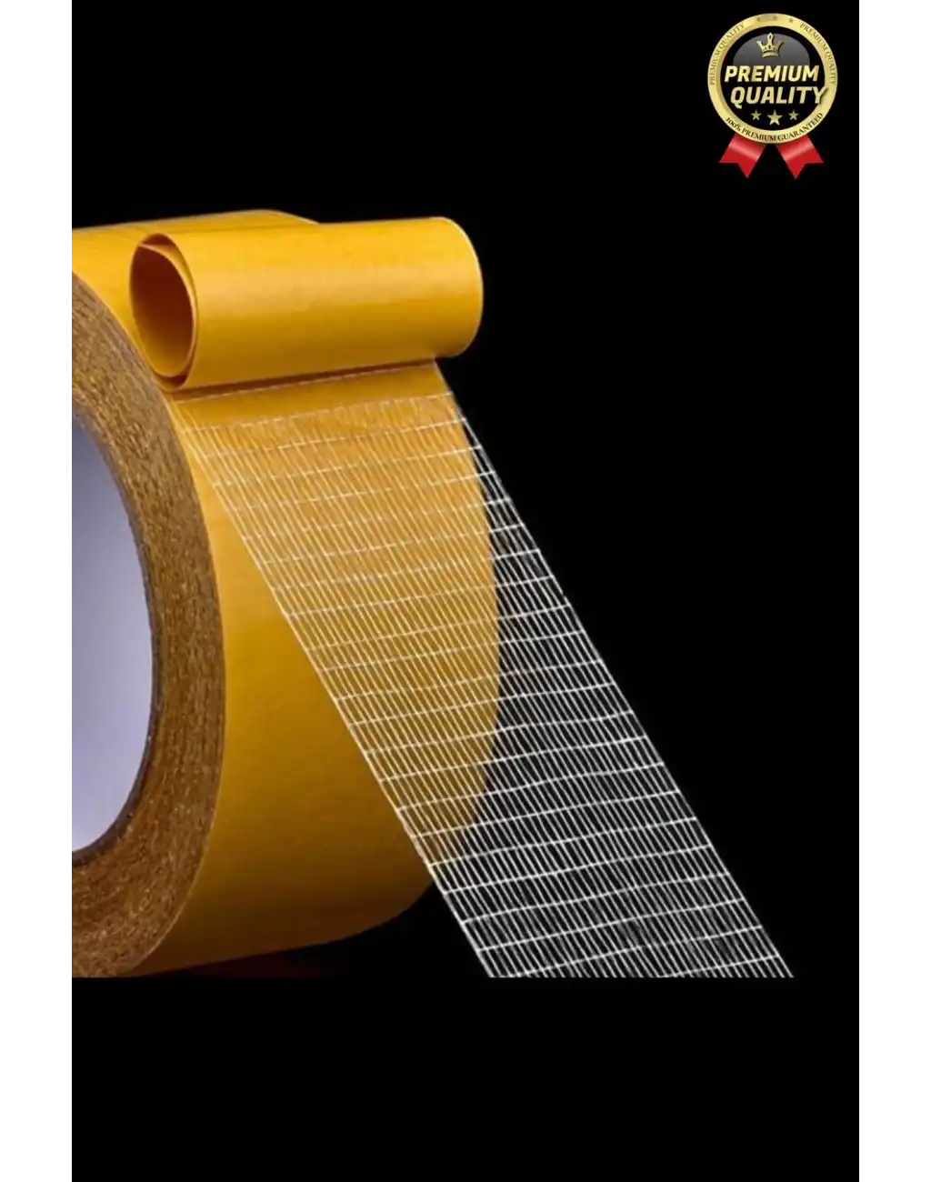 Kolay Kullanım Çok Güçlü Kopmaz Yüksek Mukavemetli İz Bırakmayan Ağ İp Takviyeli Koli Bandı - 3 Adet