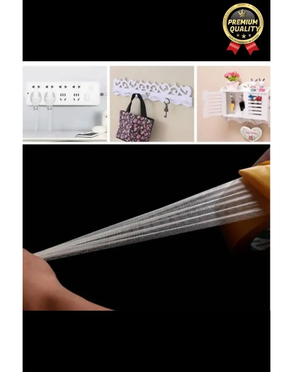 Kolay Kullanım Çok Güçlü Kopmaz Yüksek Mukavemetli İz Bırakmayan Ağ İp Takviyeli Koli Bandı - 5 Adet