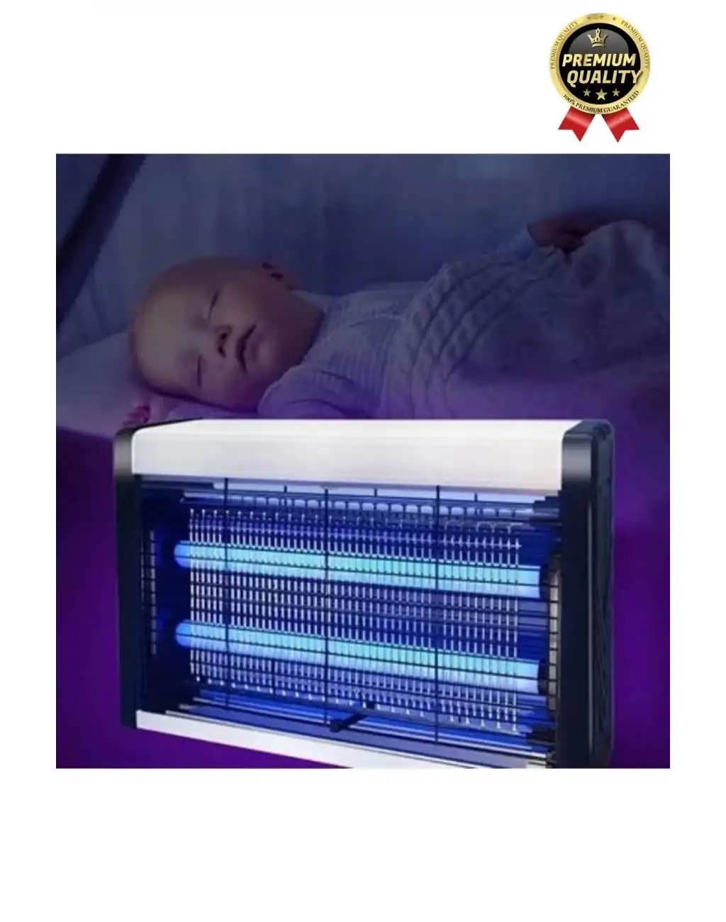 Çift Florasan Yüksek Güç Sessiz Zincir Askılı Sineksavar Elektrikli Uv Sivrisinek Öldürücü Kovucu