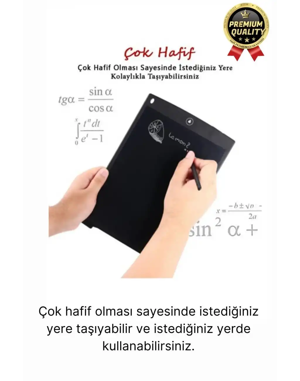 Kolay Kullanım Dayanıklı Lcd Ekranlı Kalemli Dijital Akıllı Çocuk Yazı Boyama Çizim Tableti 8,5 Inç