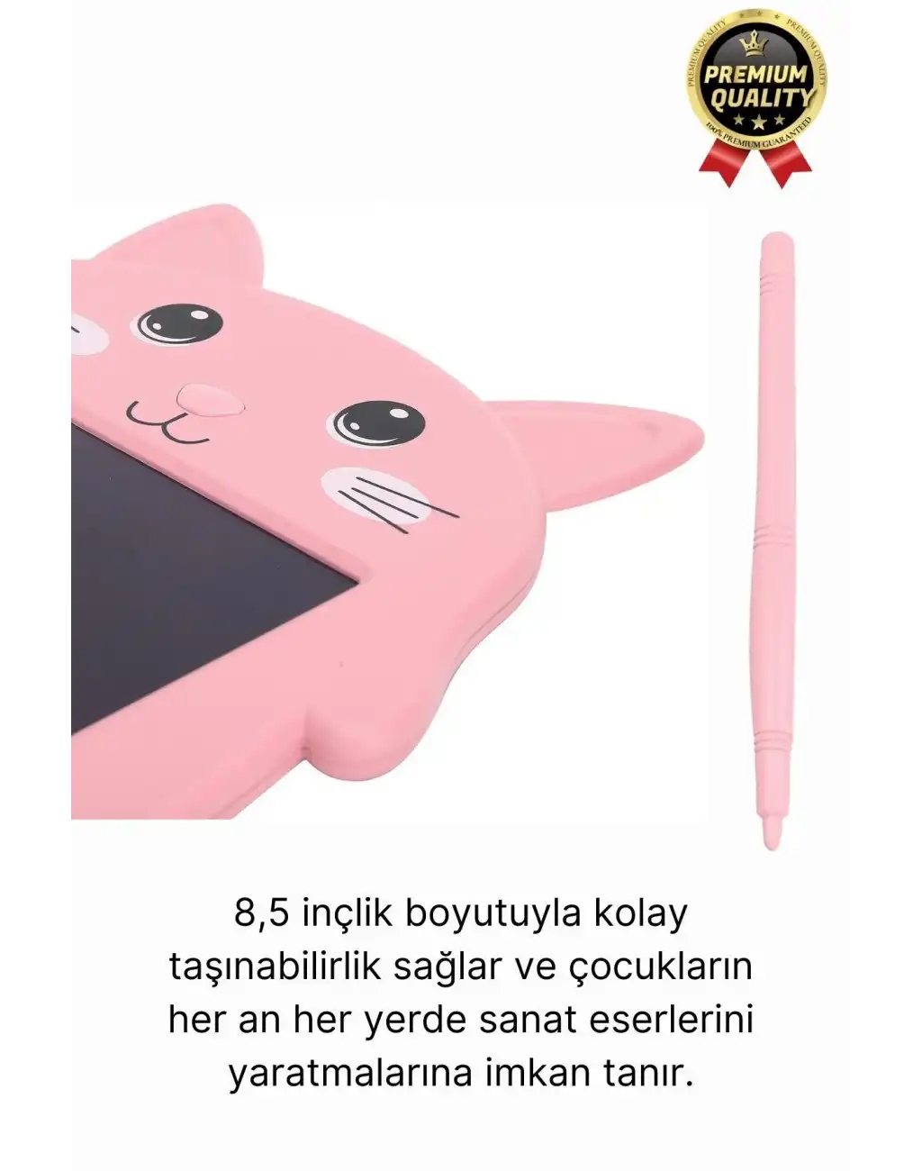Kolay Kullanım Dayanıklı Lcd Ekran Kalemli Dijital Akıllı Ayıcıklı Yazı Boyama Çizim Tableti 8,5 Inç