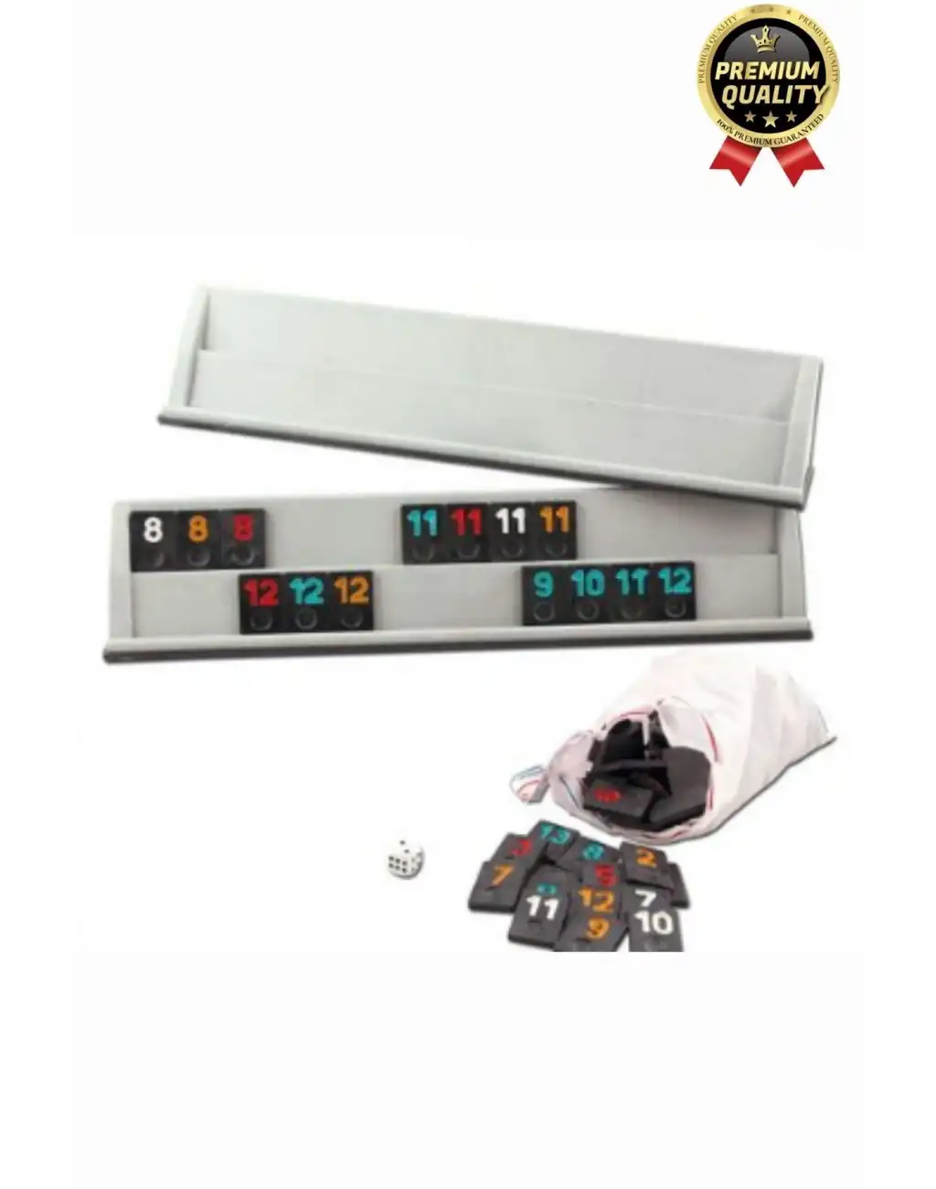 Premium Kaliteli Eğlence Hobi Çizilmeye Dayanıklı Silinebilir Büyük Boy Konken Plastik Okey Takımı