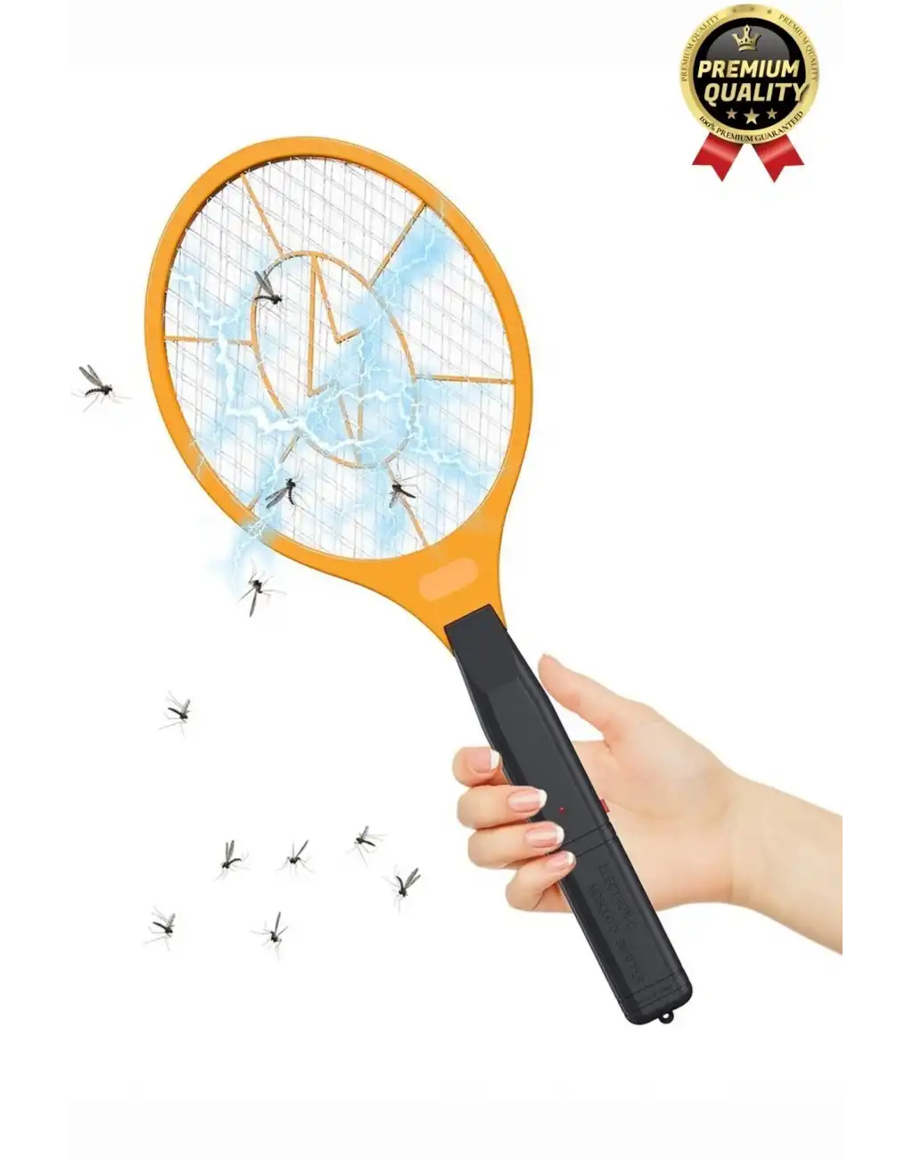 Premium Uv Işıklı Şarjlı Elektrikli Sinek Sivrisinek Böcek ve Haşere Kovucu Öldürücü Avlama Raketi