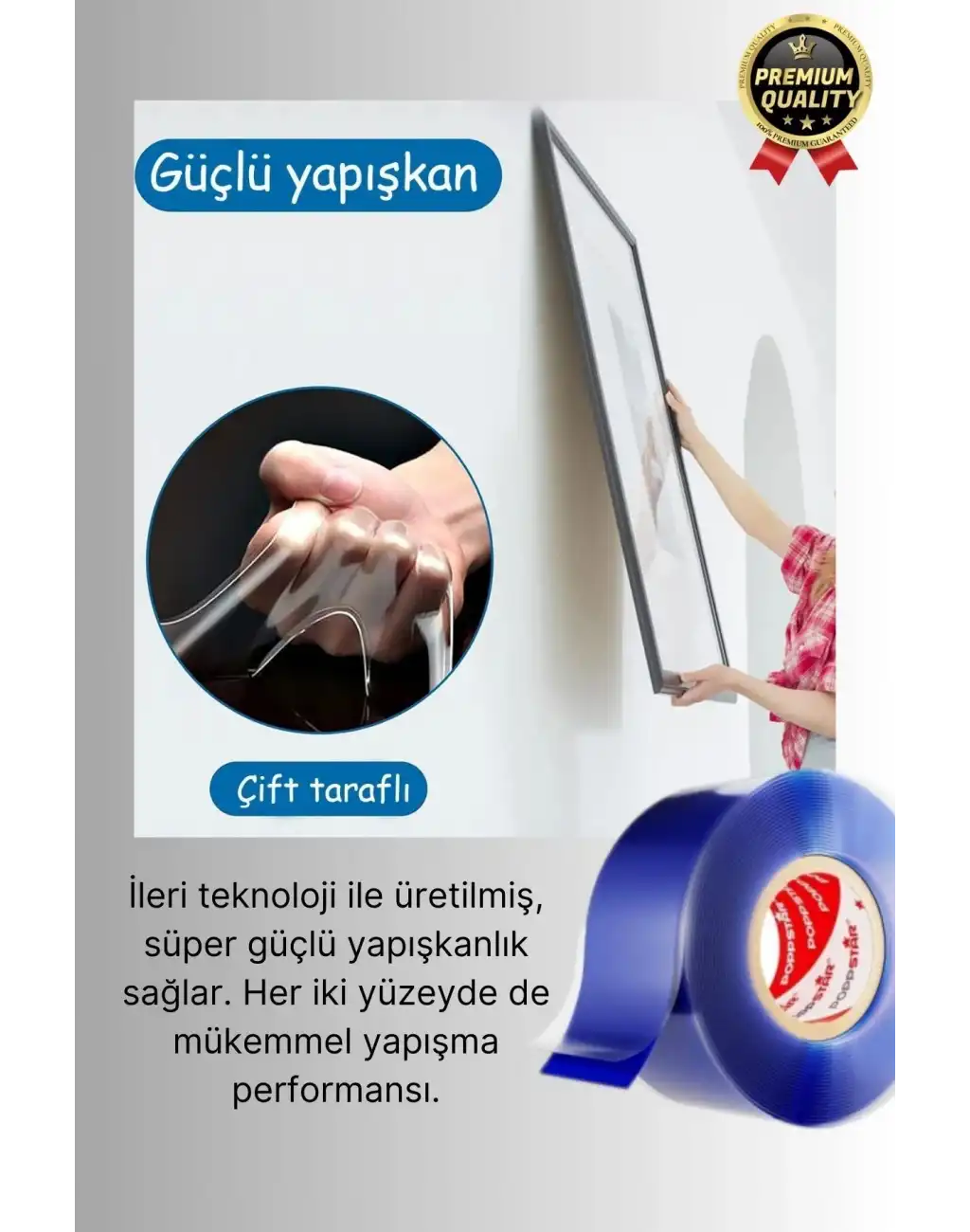 Çok Amaçlı İzolasyon Hava Su Sızdırmaz Çift Taraflı Silikon Şeffaf Nano Bant 18mm x 1.5m - 2 Adet