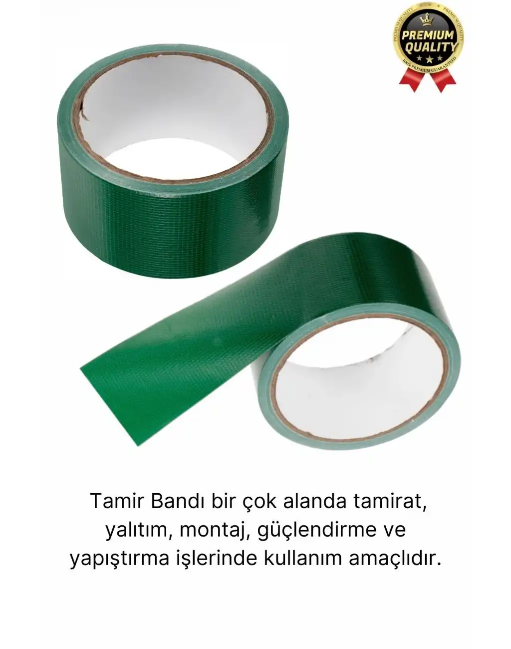 Premium Dayanıklı Süper Güçlü Su Geçirmez Sızdırmaz Yeşil Tamir ve İzolasyon Bandı 48mm x 10m-3 Adet