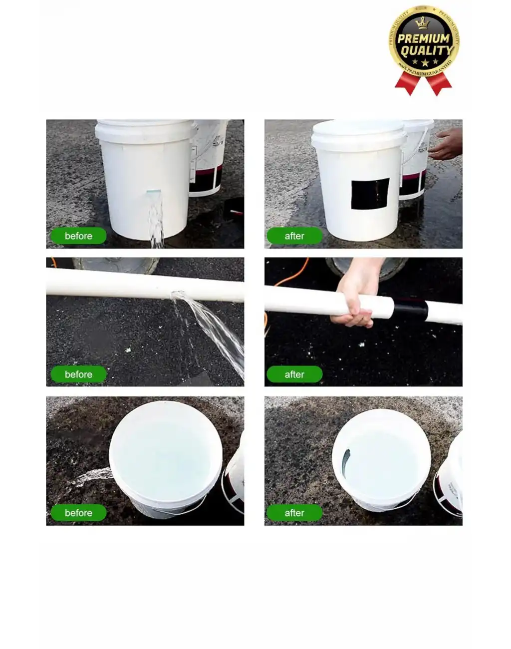 Premium Dayanıklı Süper Güçlü Su Geçirmez Sızdırmaz Yeşil Tamir ve İzolasyon Bandı 48mm x 10m-3 Adet