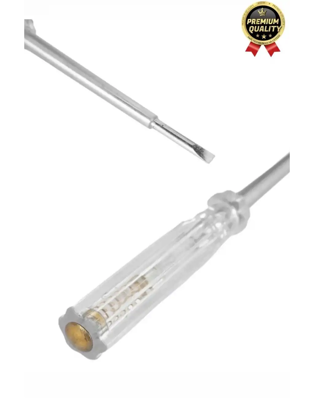 Özel Üretim Ev Ofis Akım Test Uzun Vida Tornavida Düz Uçlu Elektrik Kontrol Kalemi Seti 190mm-1 Adet