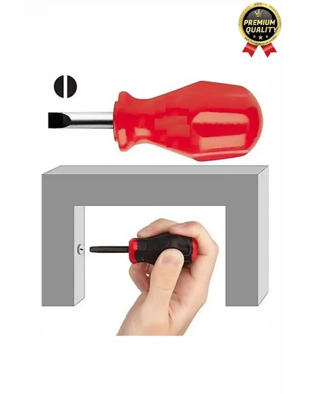 Özel Üretim Kaliteli Dayanıklı Ergonomik Tadilat Vidalama Avuç İçi Düz Yıldız 2li Tornavida Seti