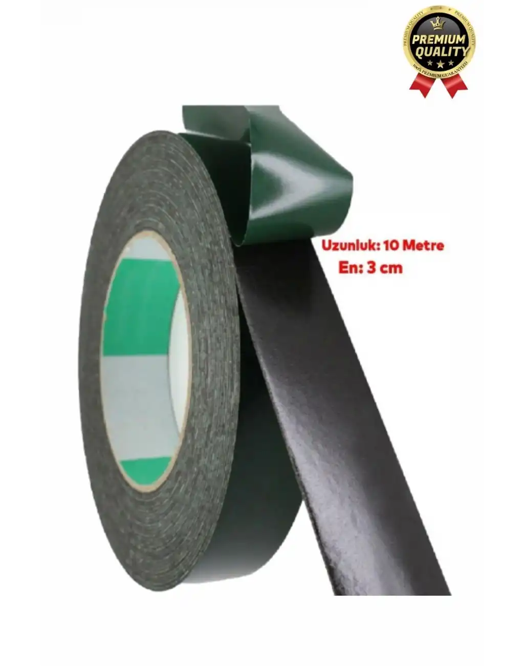 Premium Ultra Güçlü İz Bırakmaz Elastik Yapılı Çift Taraflı Akrilik Köpük Bant 36mm - 10m - 10 Adet