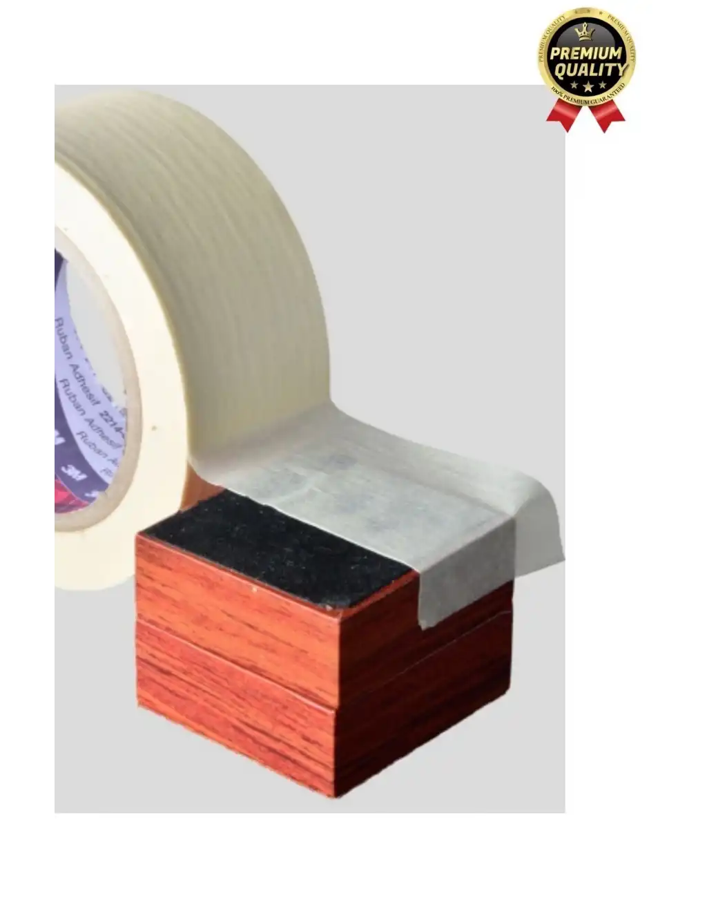 Çok Amaçlı Isıya Suya Dayanıklı Kolay Sökülebilen 25mt Krep Kağıt Maskeleme Boya Badana Bandı-5 Adet