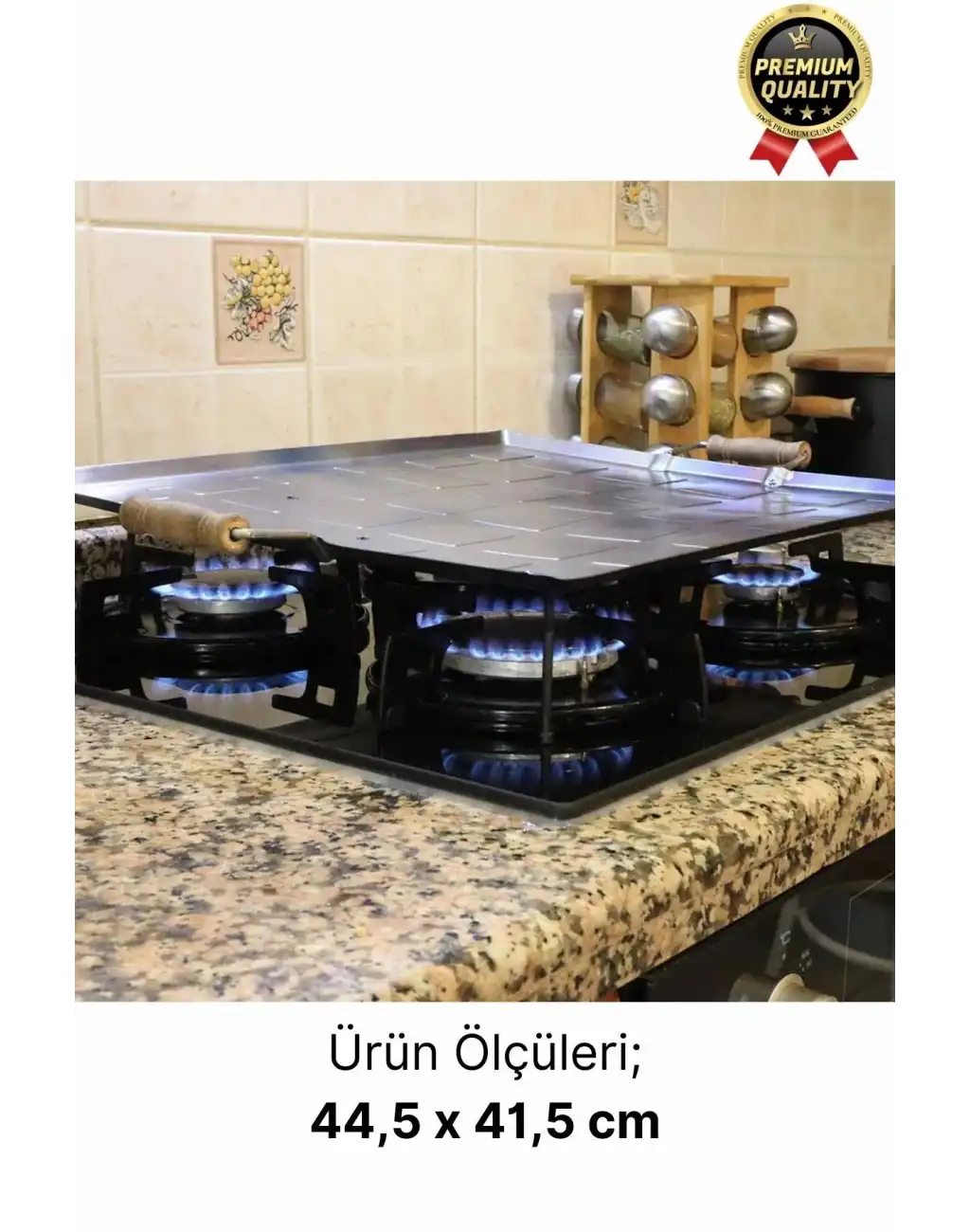 Özel Üretim Yapışmaz Ahşap Kulplu Yufka Ekmek Gözleme Hamur Mangal Izgara Ocak Üstü Pişirme Sacı