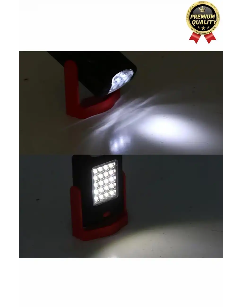 Premium Kancalı Asılabilir Mıknatıslı Pilli Beyaz Işık 50 Metre Mesafeli 20+3 SMD Parlak Led Lamba