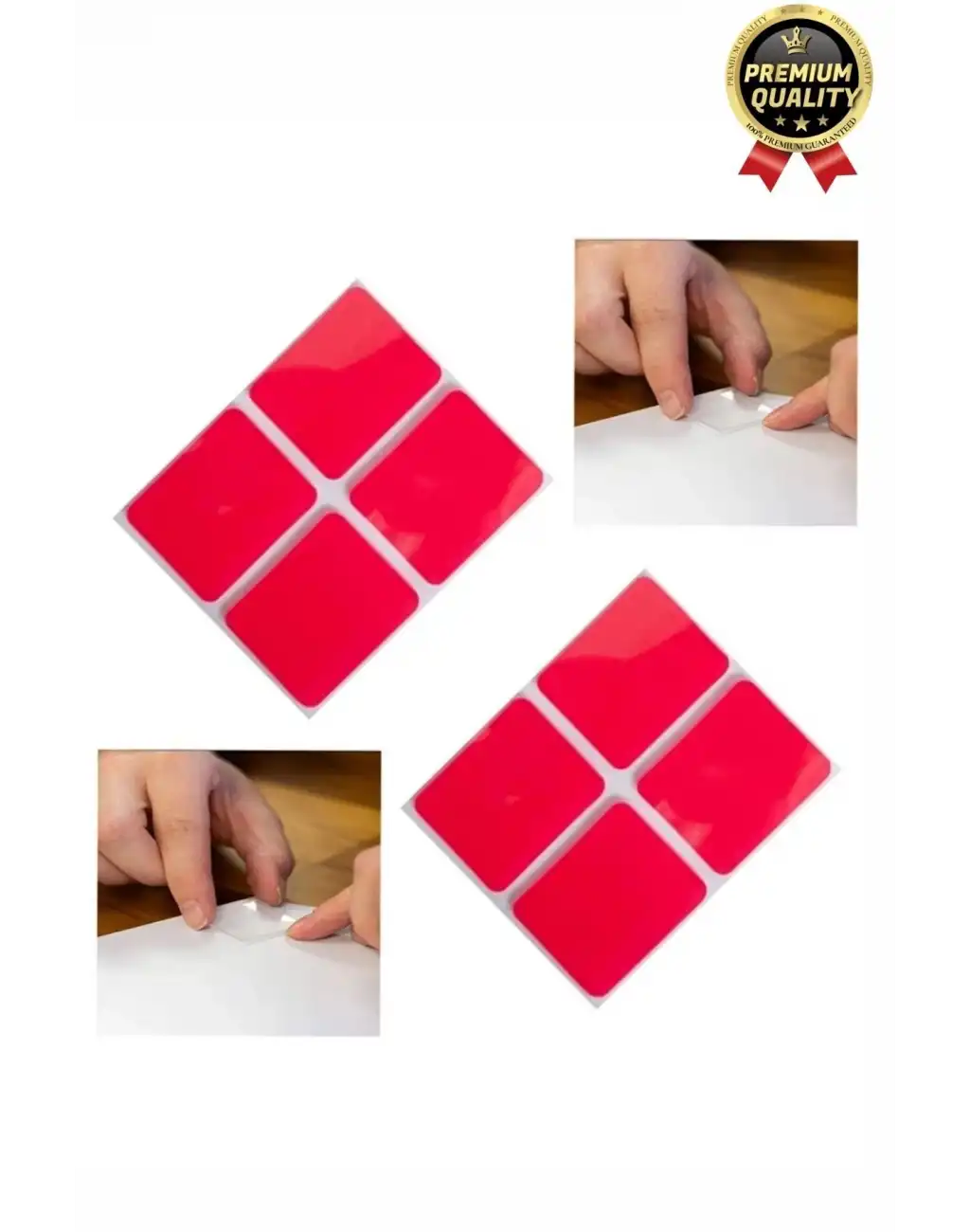 Çok Amaçlı Güçlü Su Geçirmez Hazır Kesilmiş Şeffaf 25x30mm PE Köpük Çift Taraflı Asma Bant-12 Adet