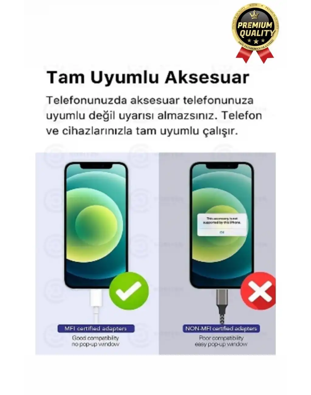 Premium Iphone 15 14 13 12 11 X 8 7 Plus Ipad Kulaklık Uyumlu Lightning Aux Çevirici Dönüştürücü