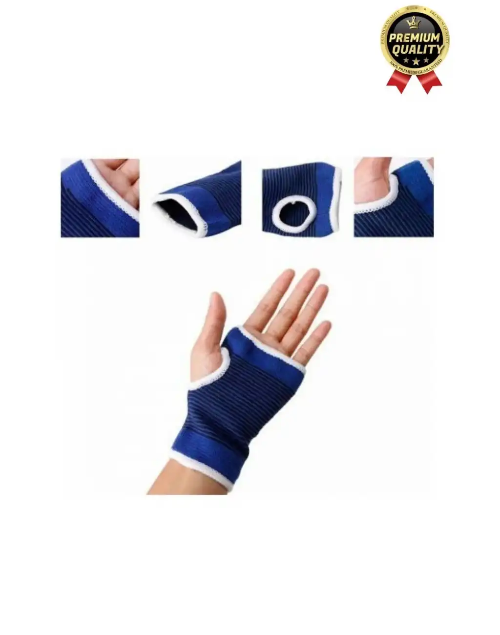 Premium Elastik 1 Çift Fitness Voleybol Avuç İçi Baş Parmak Bilek Destek Bandı Sporcu El Bilekliği