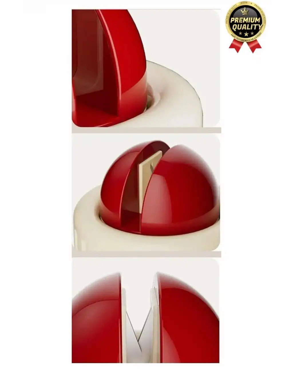 Premium Pratik Keskin Makas Şef Mutfak Paslanmaz Vantuzlu Mini Bıçak Bileme Aparatı Aleti - 1 Adet